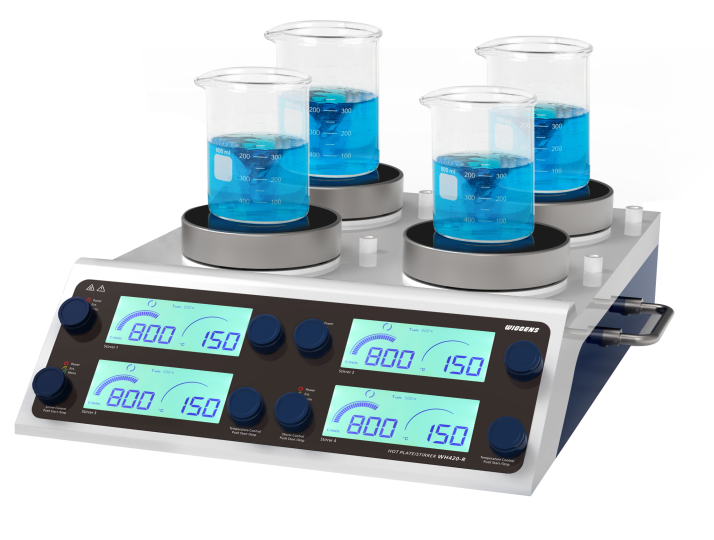 Hotplate Magnetic Stirrer, 4-Station, Individual Control
