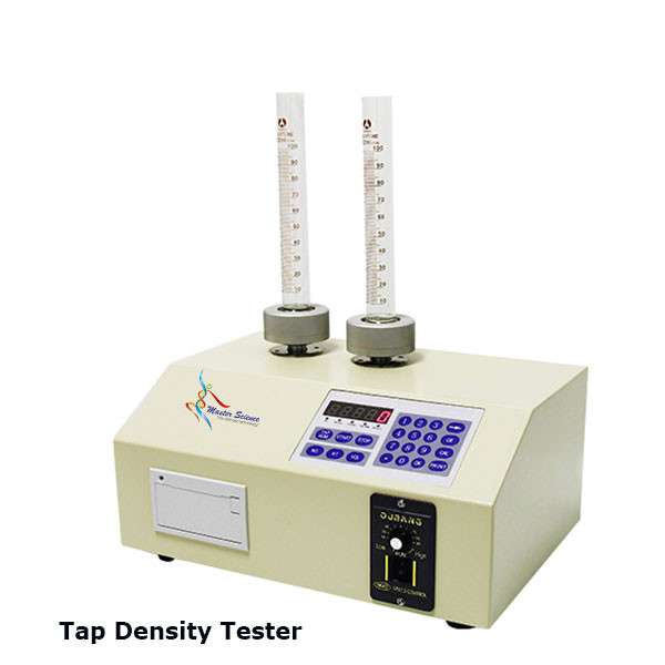 Tap Density Tester – Amplitude 1‑15mm – Vibration Count 0‑99999; Graduated Cylinder: 2