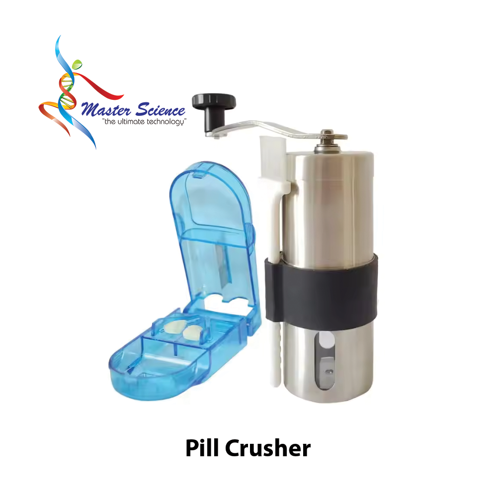 Stainless Steel Pill Crusher: Portable Tablet Grinder – Durable Ceramic Burrs