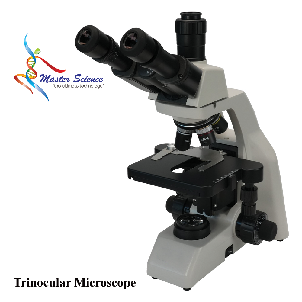 Trinocular Microscope with Digital Display Screen