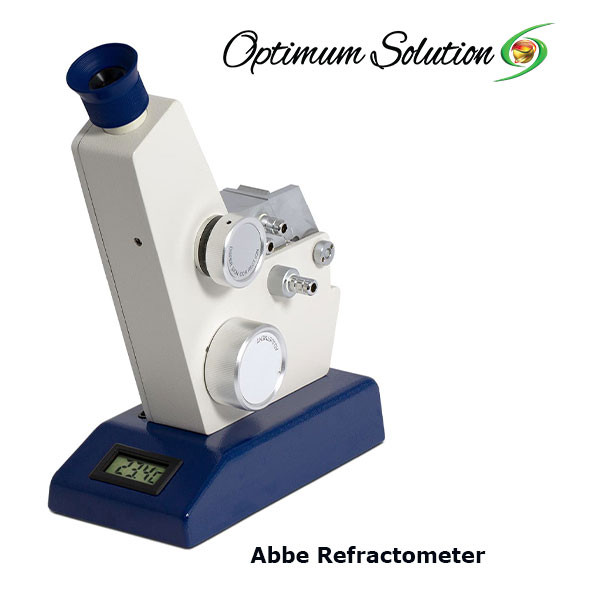 High Precision Abbe Refractometer and Analog Refractometer - 1.3000 to 1.7200 nD - 0 to 95 %Brix